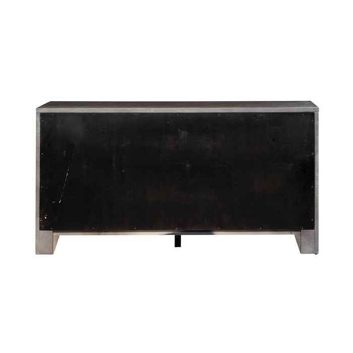 Modern Farmhouse Credenza in Dusty Charcoal - Furniture 4 Less (Jacksonville, NC)