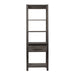 Modern Farmhouse Leaning Bookcase in Dusty Charcoal - Furniture 4 Less (Jacksonville, NC)