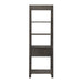 Modern Farmhouse Leaning Bookcase in Dusty Charcoal - Furniture 4 Less (Jacksonville, NC)
