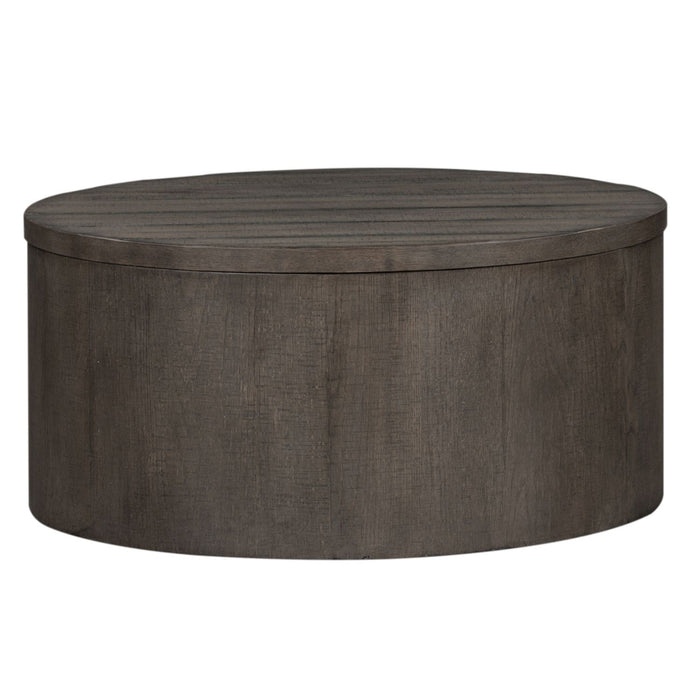 Modern Farmhouse Drum Cocktail Table - Furniture 4 Less (Jacksonville, NC)