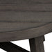 Modern Farmhouse Splay Leg Round Cocktail Table in Dusty Charcoal - Furniture 4 Less (Jacksonville, NC)