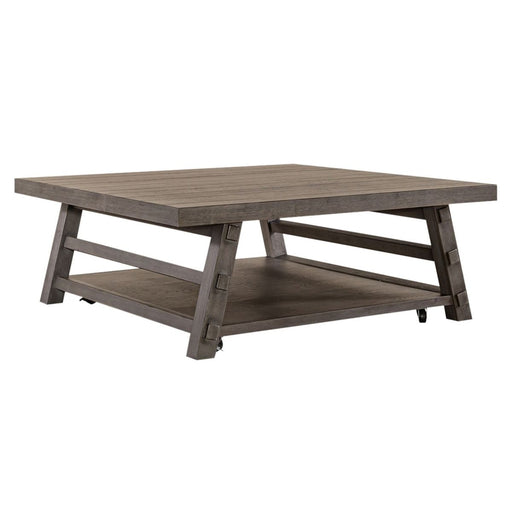 Liberty Furniture Modern Farmhouse Cocktail Table in Brown - Furniture 4 Less (Jacksonville, NC)