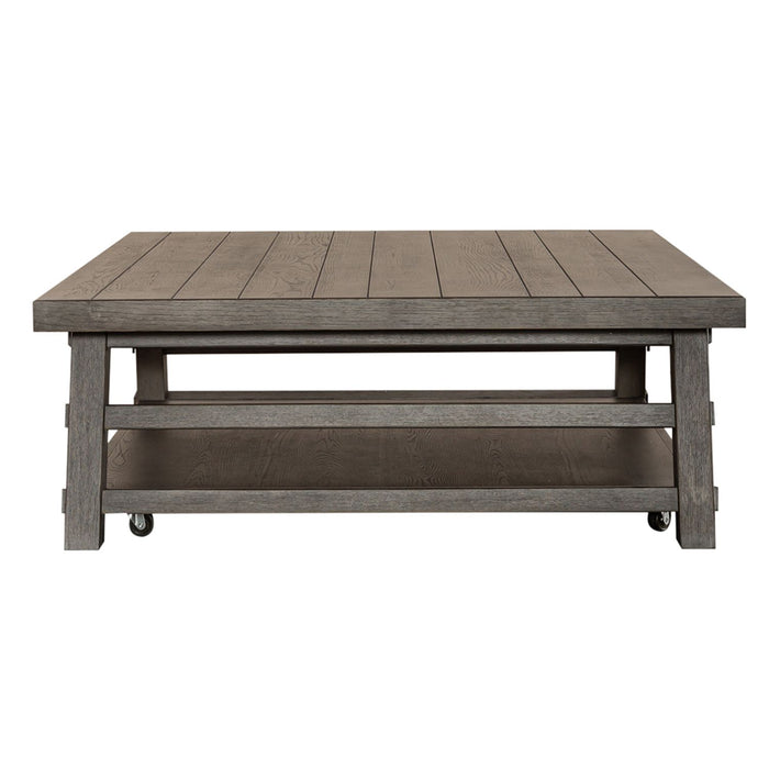 Modern Farmhouse Oversized Square Cocktail Table - Furniture 4 Less (Jacksonville, NC)