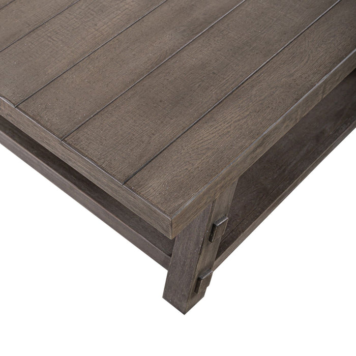 Modern Farmhouse Oversized Square Cocktail Table - Furniture 4 Less (Jacksonville, NC)