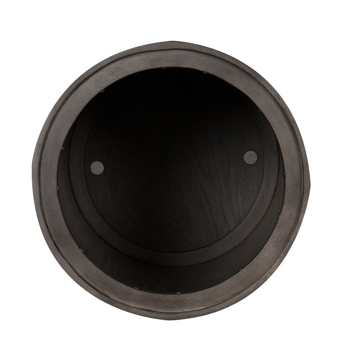 Modern Farmhouse Drum End Table - Furniture 4 Less (Jacksonville, NC)