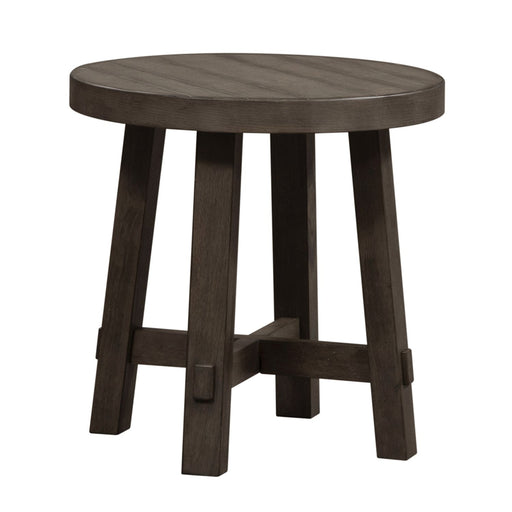 Modern Farmhouse Splay Leg Round End Table - Furniture 4 Less (Jacksonville, NC)