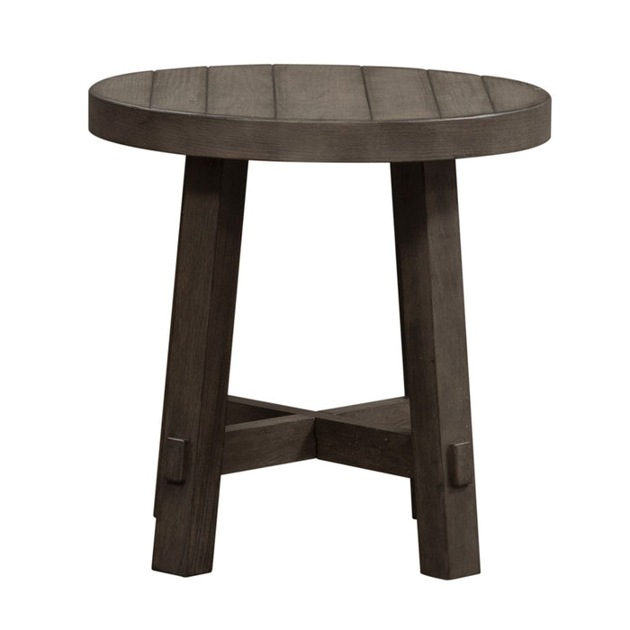 Modern Farmhouse Splay Leg Round End Table - Furniture 4 Less (Jacksonville, NC)