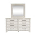 Liberty Modern Farmhouse Mirror in White - Furniture 4 Less (Jacksonville, NC)