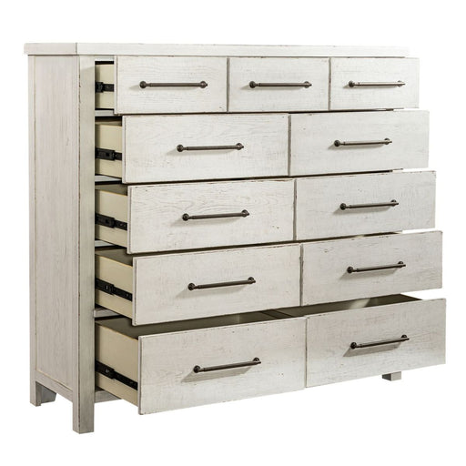 Liberty Furniture Modern Farmhouse 11 Drawer Chesser in Flea Market White - Furniture 4 Less (Jacksonville, NC)