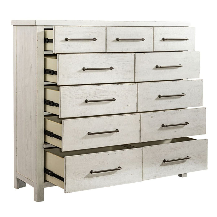 Liberty Furniture Modern Farmhouse 11 Drawer Chesser in Flea Market White - Furniture 4 Less (Jacksonville, NC)