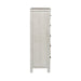 Modern Farmhouse 5 Drawer Chest in White - Furniture 4 Less (Jacksonville, NC)