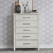 Liberty Modern Farmhouse 5 Drawer Chest in White - Furniture 4 Less (Jacksonville, NC)