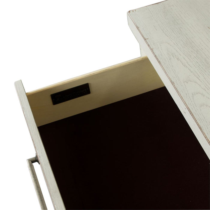 Liberty Modern Farmhouse 3 Drawer Nightstand in White - Furniture 4 Less (Jacksonville, NC)