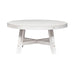 Modern Farmhouse Splay Leg Round Cocktail in Flea Market White - Furniture 4 Less (Jacksonville, NC)