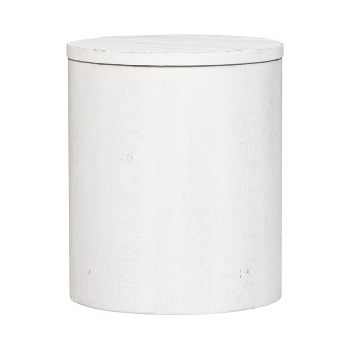 Modern Farmhouse Drum End Table - Furniture 4 Less (Jacksonville, NC)