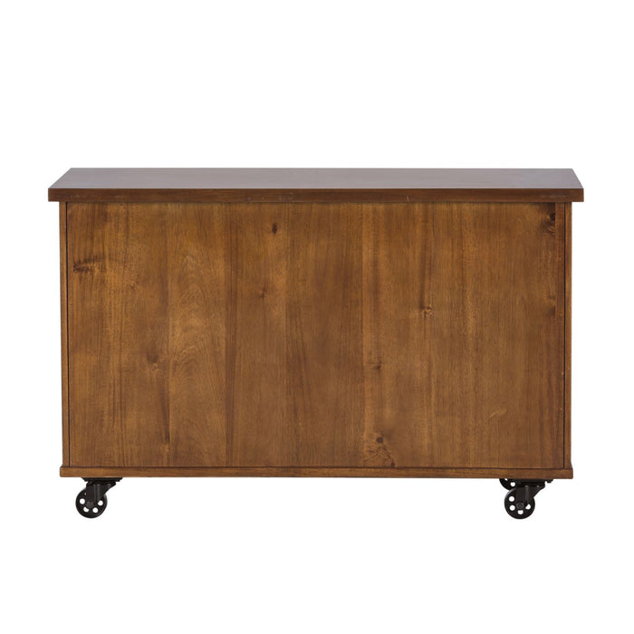 Arlington House Credenza in Cobblestone Brown - Furniture 4 Less (Jacksonville, NC)