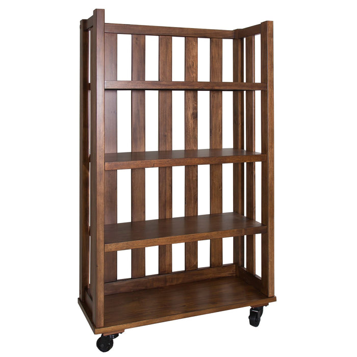 Arlington House Open Bookcase in Cobblestone Brown - Furniture 4 Less (Jacksonville, NC)