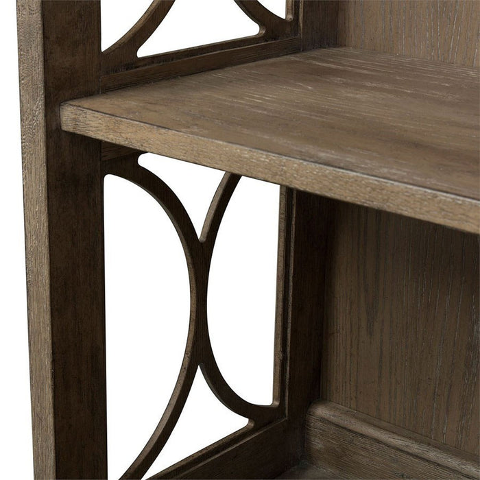 Liberty Simply Elegant Credenza with Hutch in Heathered Taupe - Furniture 4 Less (Jacksonville, NC)