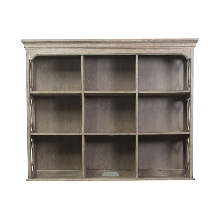 Liberty Simply Elegant Credenza with Hutch in Heathered Taupe - Furniture 4 Less (Jacksonville, NC)