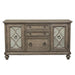 Liberty Simply Elegant Credenza with Hutch in Heathered Taupe - Furniture 4 Less (Jacksonville, NC)