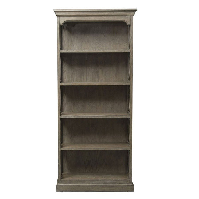 Liberty Simply Elegant Bookcase in Heathered Taupe - Furniture 4 Less (Jacksonville, NC)