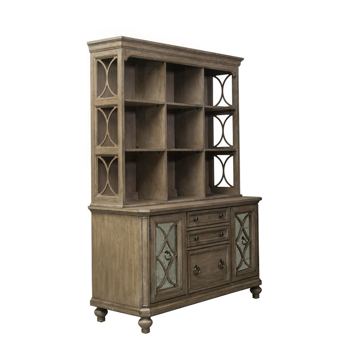 Simply Elegant Credenza & Hutch Set - Furniture 4 Less (Jacksonville, NC)