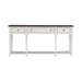 Liberty Furniture Allyson Park 72" Hall Table in Wirebrushed White with Charcoal Top EST SHIP TIME APPX 4 WEEKS - Furniture 4 Less (Jacksonville, NC)