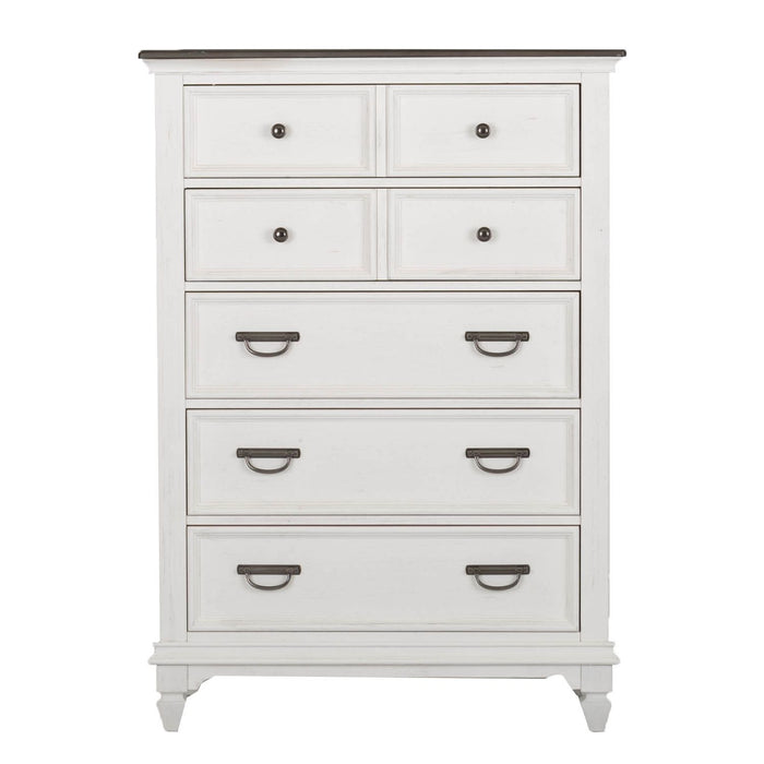 Allyson Park King Panel Bed, Dresser & Mirror, Chest - Furniture 4 Less (Jacksonville, NC)