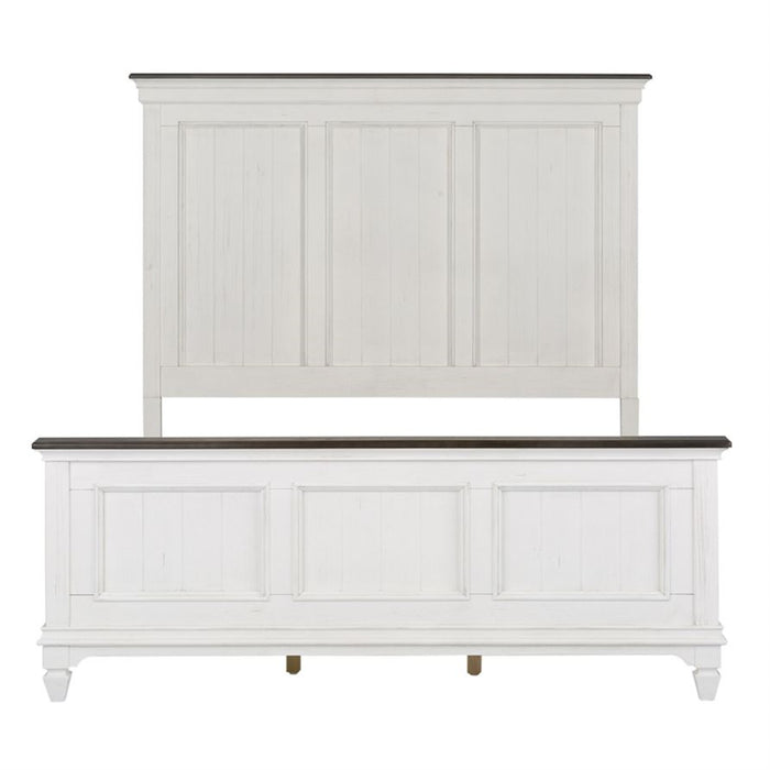 Liberty Furniture Allyson Park Cal King Panel Bed in Wirebrushed White - Furniture 4 Less (Jacksonville, NC)