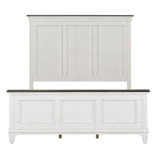 Liberty Furniture Allyson Park King Panel Bed in Wirebrushed White - Furniture 4 Less (Jacksonville, NC)