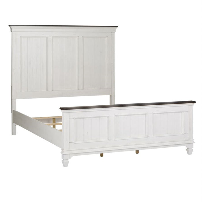 Liberty Furniture Allyson Park Queen Panel Bed in Wirebrushed White - Furniture 4 Less (Jacksonville, NC)