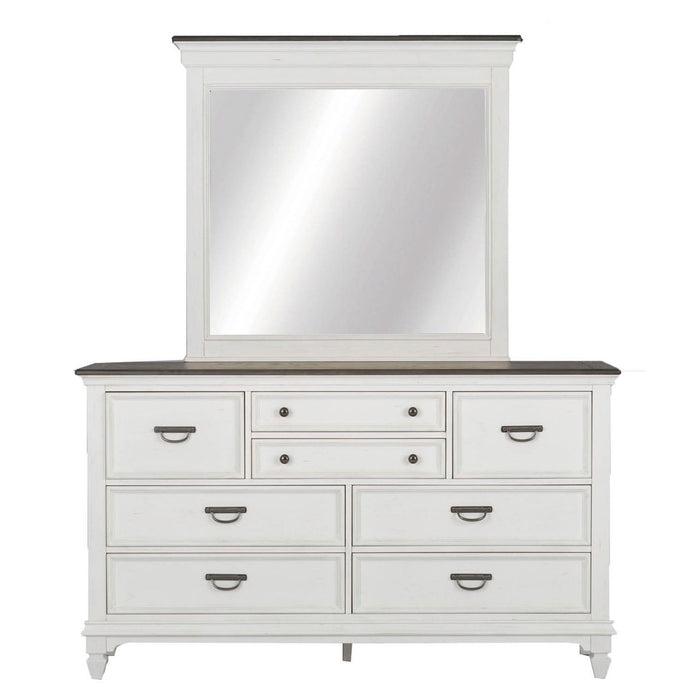 Allyson Park Queen Panel Bed, Dresser & Mirror - Furniture 4 Less (Jacksonville, NC)