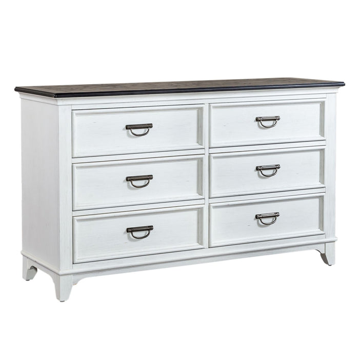 Allyson Park Drawer Dresser in White - Furniture 4 Less (Jacksonville, NC)