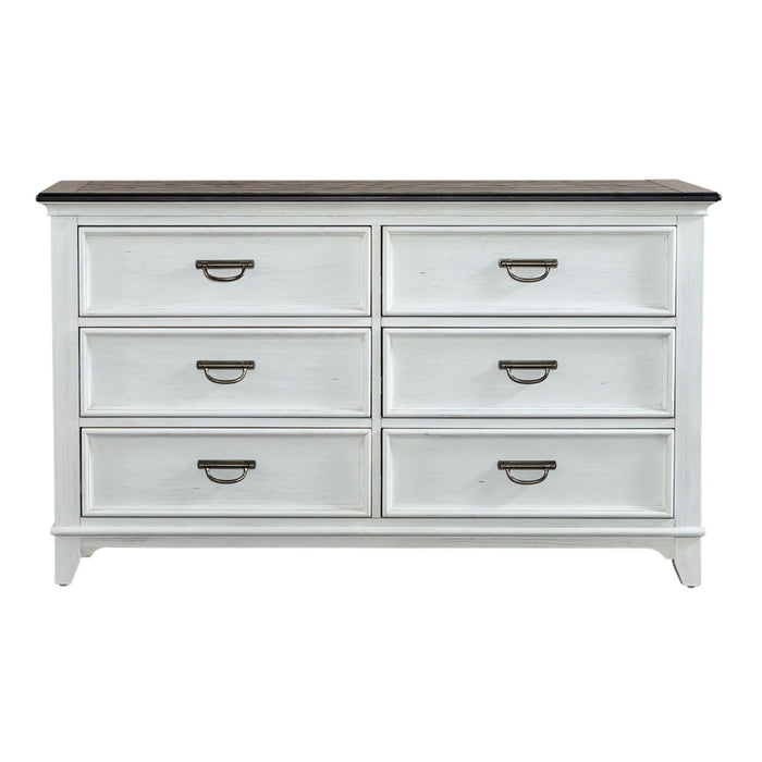 Allyson Park Drawer Dresser in White - Furniture 4 Less (Jacksonville, NC)