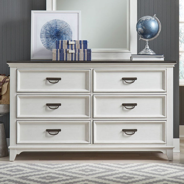 Liberty Furniture Allyson Park Drawer Dresser in White - Furniture 4 Less (Jacksonville, NC)