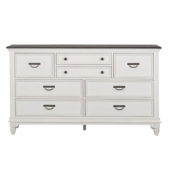 Allyson Park Drawer Dresser in Wirebrushed White - Furniture 4 Less (Jacksonville, NC)