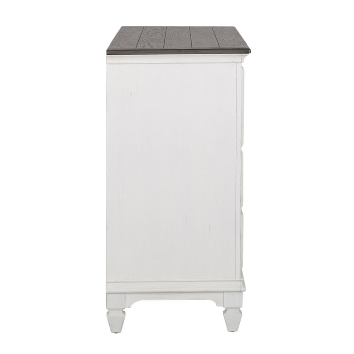 Allyson Park Drawer Dresser in Wirebrushed White - Furniture 4 Less (Jacksonville, NC)