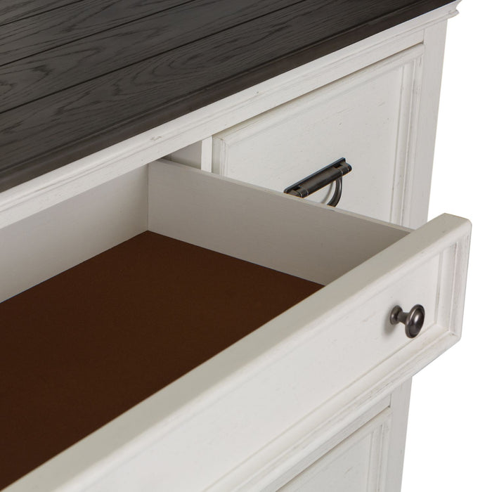 Allyson Park Drawer Dresser in Wirebrushed White - Furniture 4 Less (Jacksonville, NC)
