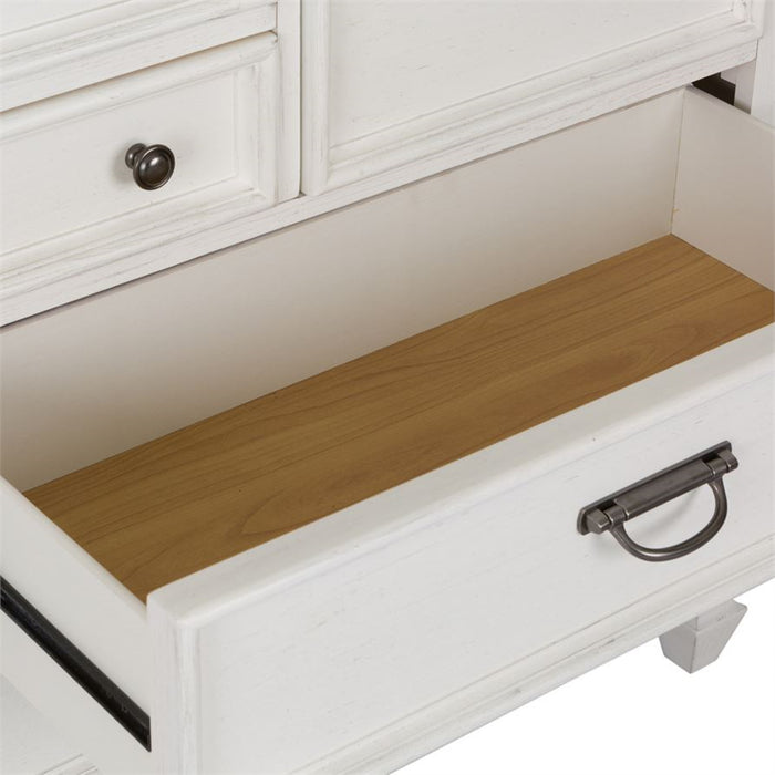 Liberty Furniture Allyson Park Drawer Dresser in Wirebrushed White - Furniture 4 Less (Jacksonville, NC)