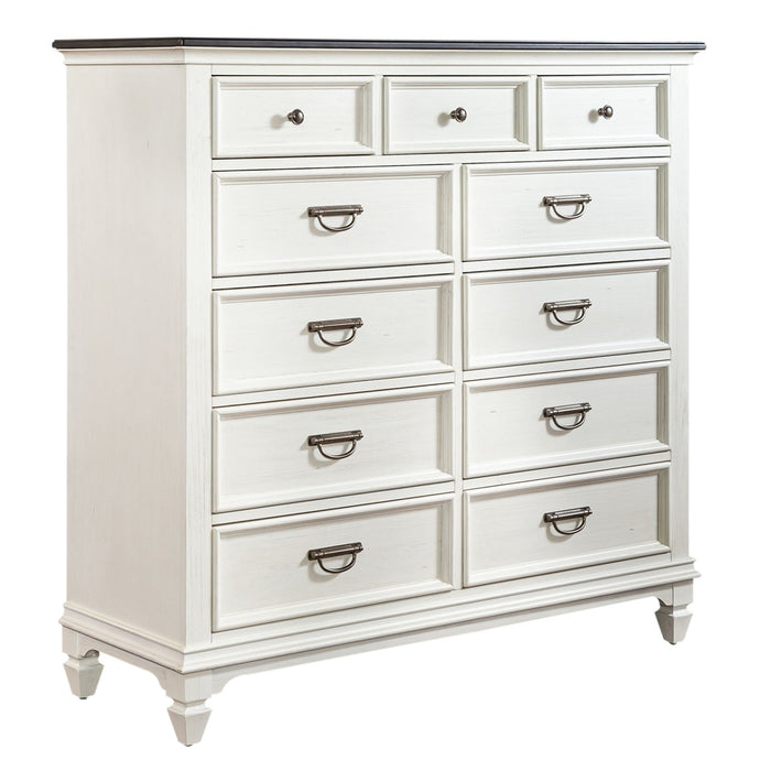 Allyson Park 11 Drawer Chesser in Wirebrushed White - Furniture 4 Less (Jacksonville, NC)