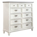 Allyson Park 11 Drawer Chesser in Wirebrushed White - Furniture 4 Less (Jacksonville, NC)