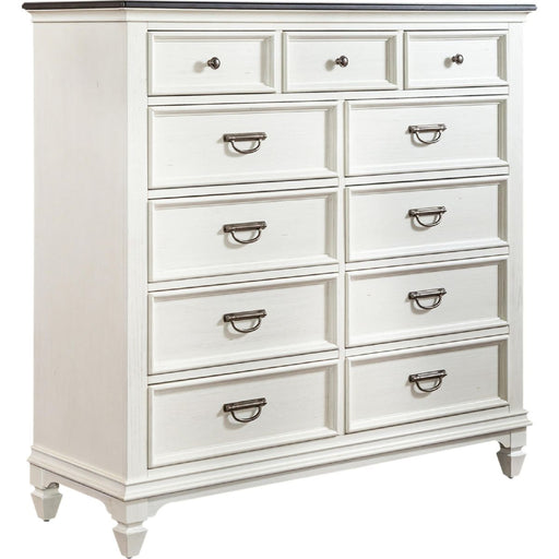 Liberty Furniture Allyson Park 11 Drawer Chesser in Wirebrushed White - Furniture 4 Less (Jacksonville, NC)