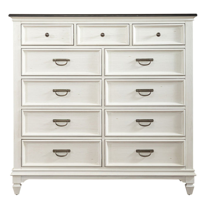 Allyson Park 11 Drawer Chesser in Wirebrushed White - Furniture 4 Less (Jacksonville, NC)
