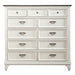 Allyson Park 11 Drawer Chesser in Wirebrushed White - Furniture 4 Less (Jacksonville, NC)