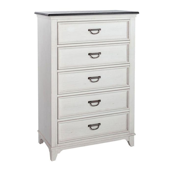 Allyson Park 5 Drawer Chest - Furniture 4 Less (Jacksonville, NC)
