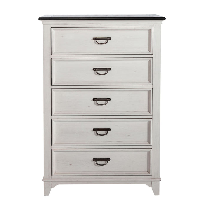 Allyson Park 5 Drawer Chest - Furniture 4 Less (Jacksonville, NC)