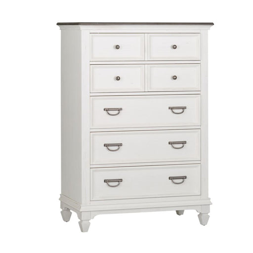 Liberty Furniture Allyson Park Drawer Chest in Wirebrushed White - Furniture 4 Less (Jacksonville, NC)