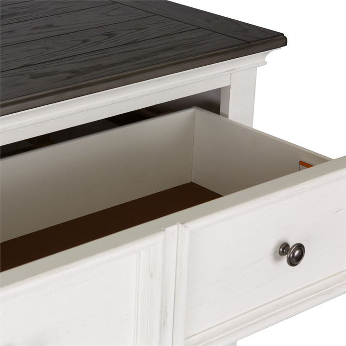 Liberty Furniture Allyson Park Drawer Chest in Wirebrushed White - Furniture 4 Less (Jacksonville, NC)