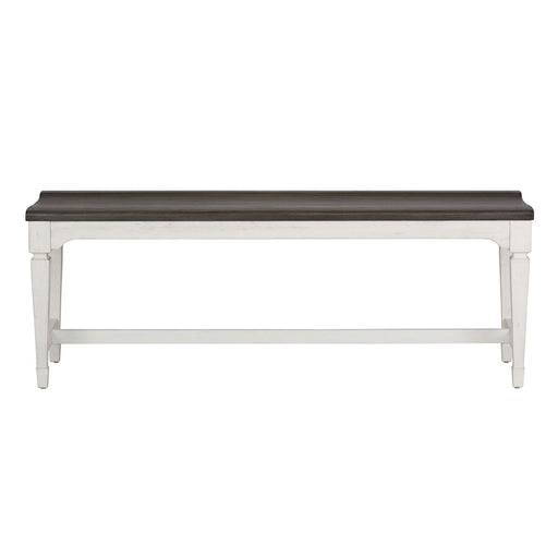 Liberty Furniture Allyson Park Wood Seat Bench in Wirebrushed White - Furniture 4 Less (Jacksonville, NC)
