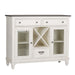 Allyson Park Buffet in White with Charcoal - Furniture 4 Less (Jacksonville, NC)